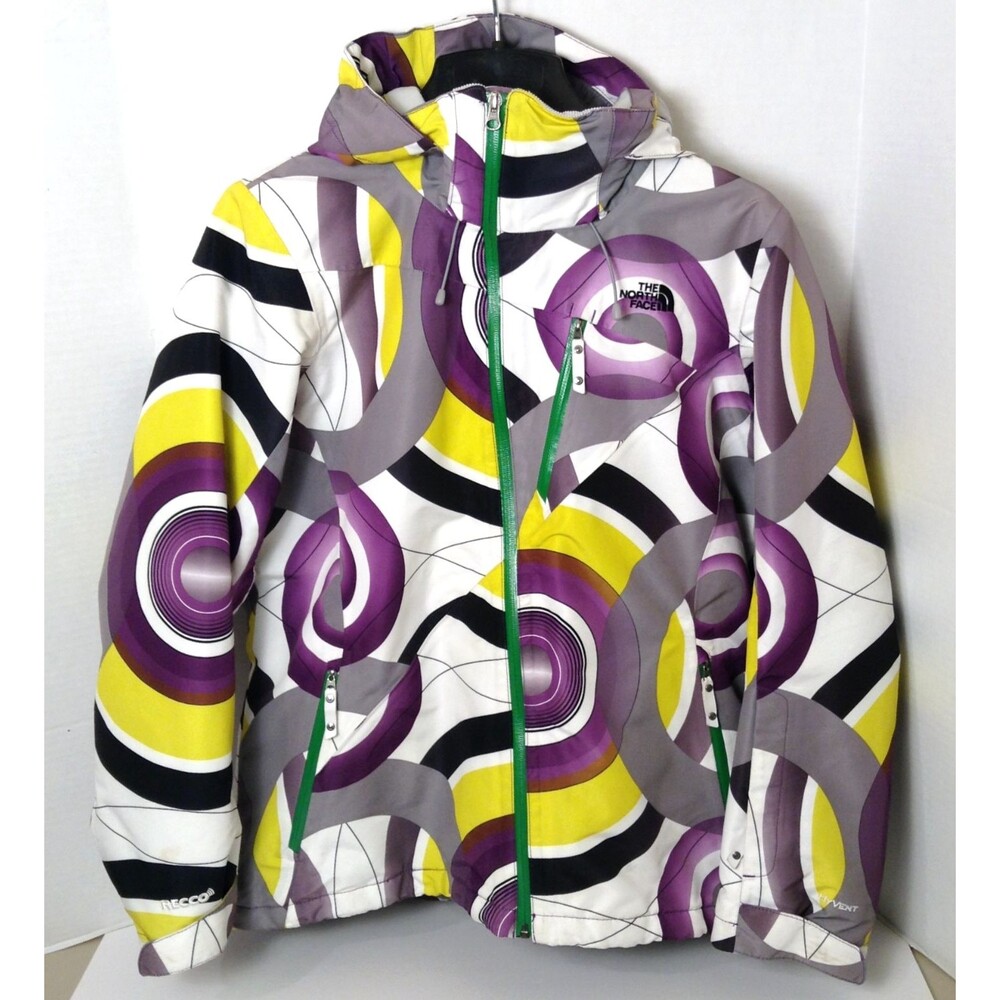 North Face Jacket Wn L Cyptic HyVent Colorblock Snow Board Ski Rain Lined Hooded